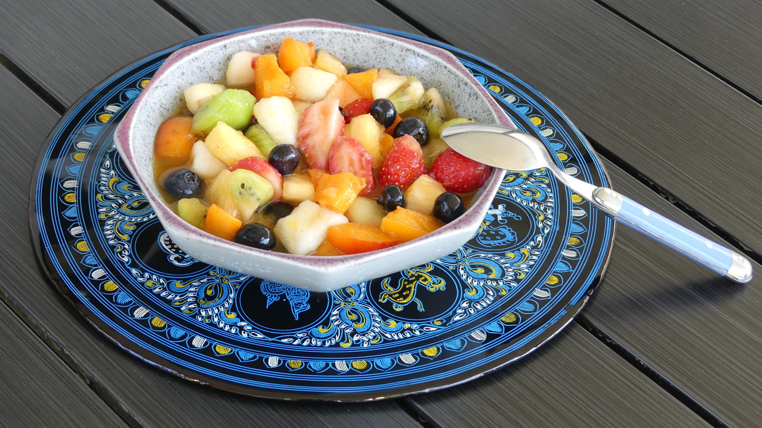 Sirop vanillé pour salade de fruits d'été - Les Délices de Mimm