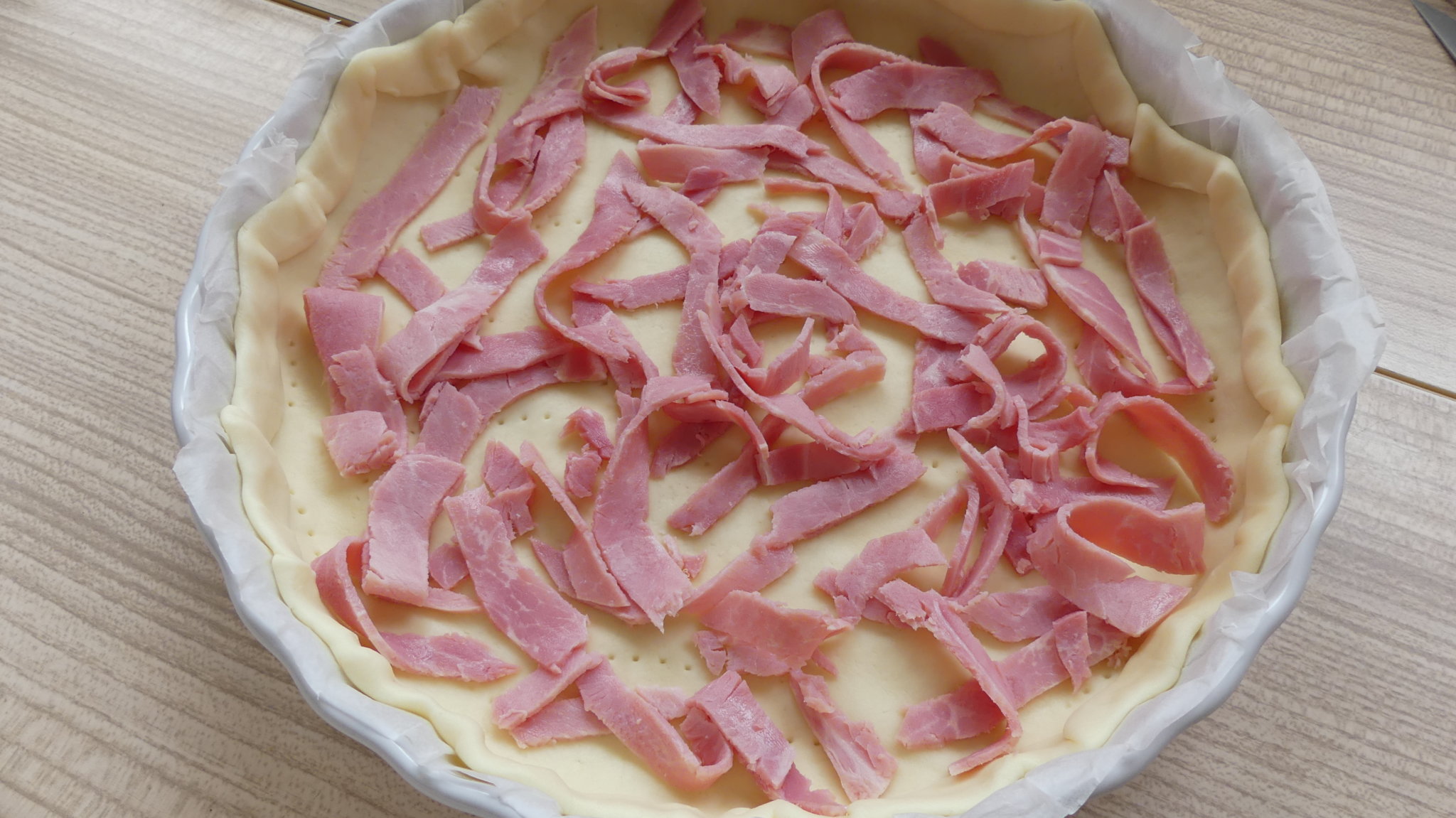 Quiche au jambon fromage champignons Withmo