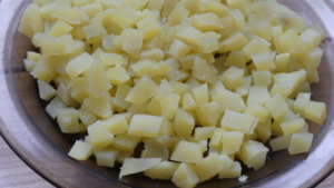 quiche pomme de terre lardons oignon _préparation pommes de terre