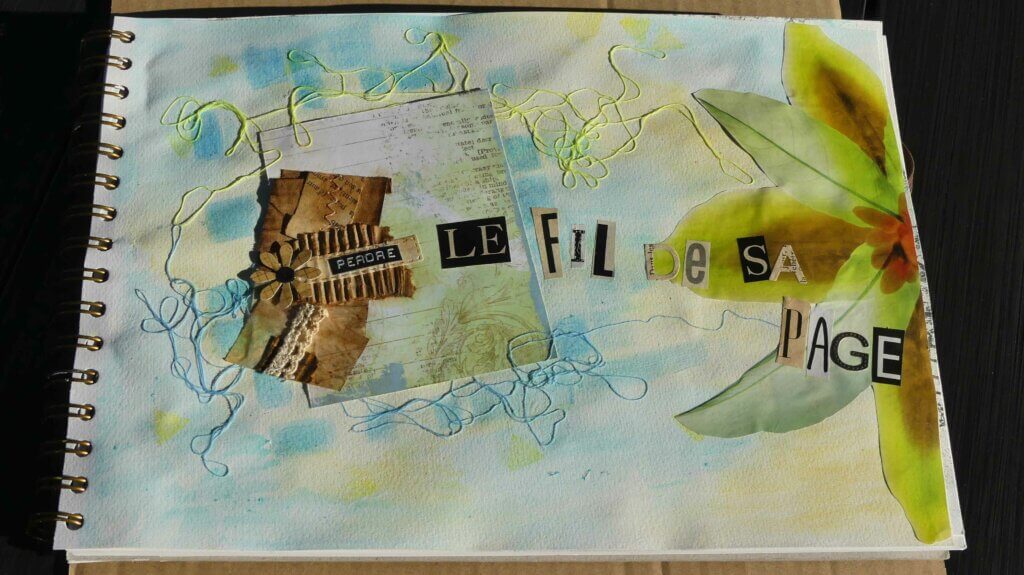 art journal withmo_perdre le fil