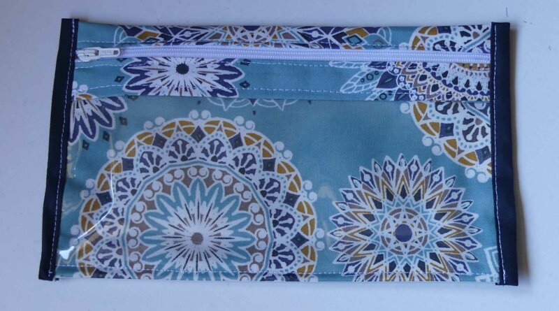 pochette transparente terminée