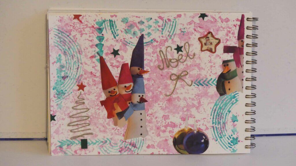 art journal Withmo-page noel