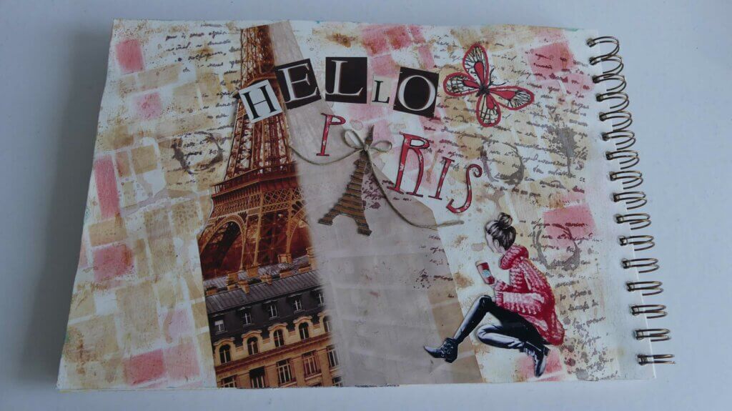 art journal Withmo_page hello Paris 2