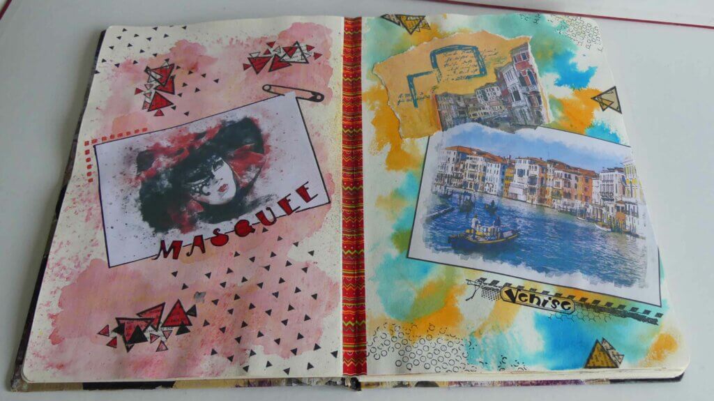 art journal withmo_pages Venise 2