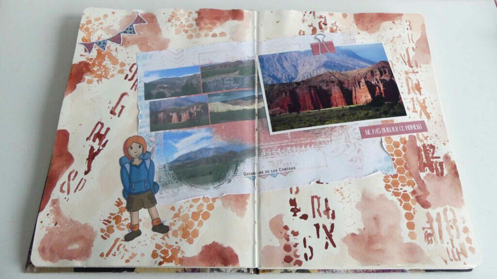 art journal withmo_Page Quebrada de las conchas 1