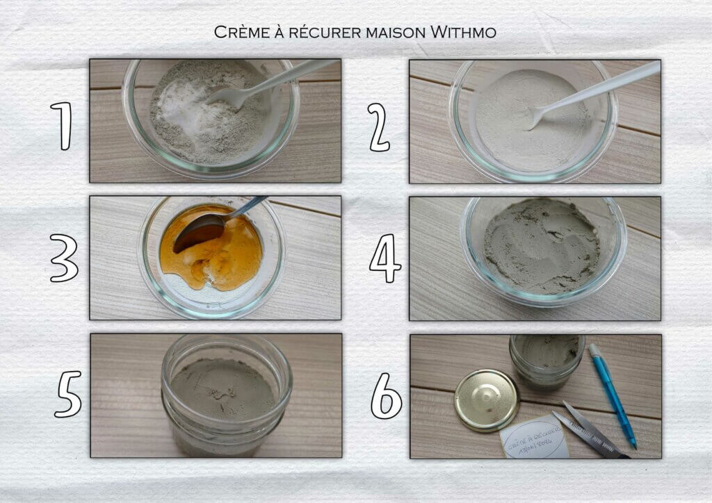 Crème à récurer maison Withmo - Explications préparation