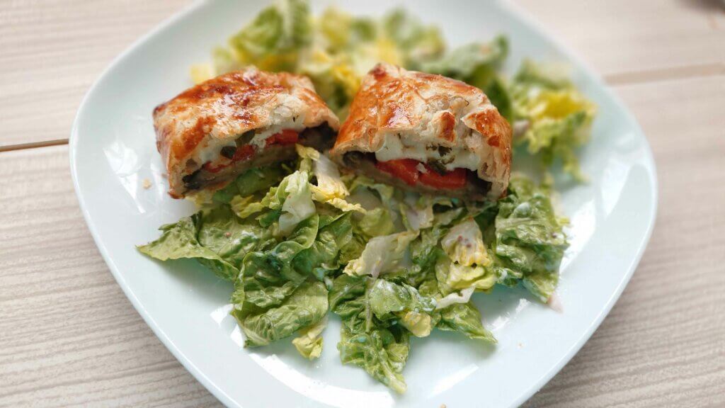 Feuilletés aux légumes grillés chèvre et basilic 3 Withmo