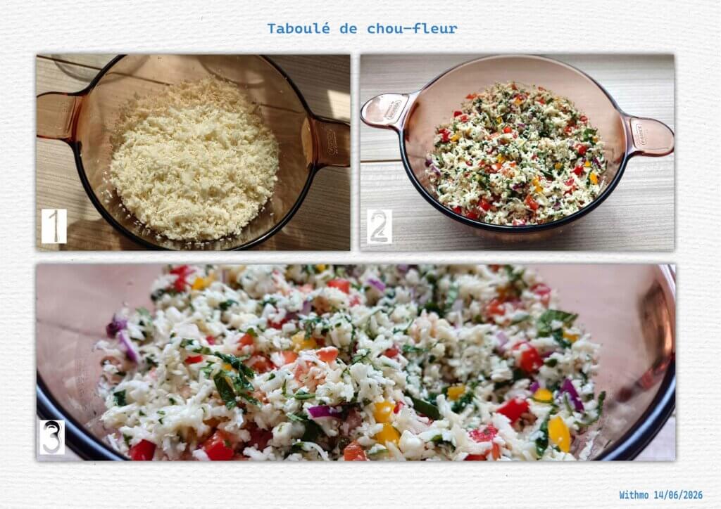 explications taboulé de chou fleur Withmo