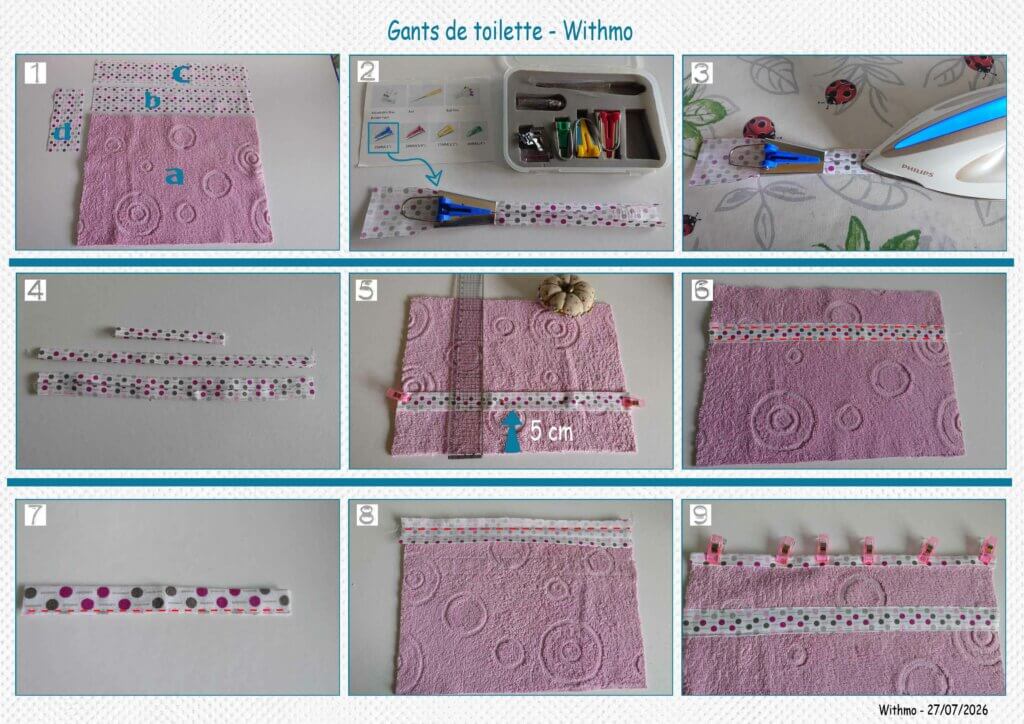 explications gants de toilette Withmo (page 1)