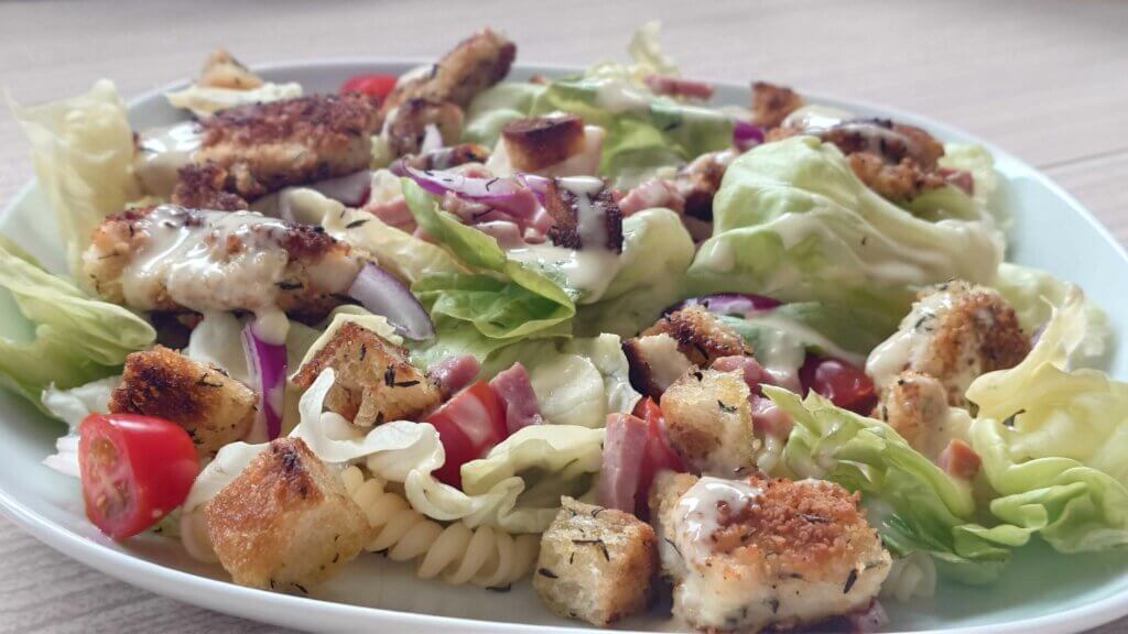 salade de pâtes façon César 1