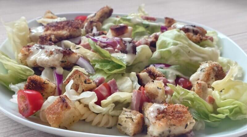 salade de pâtes façon César 1